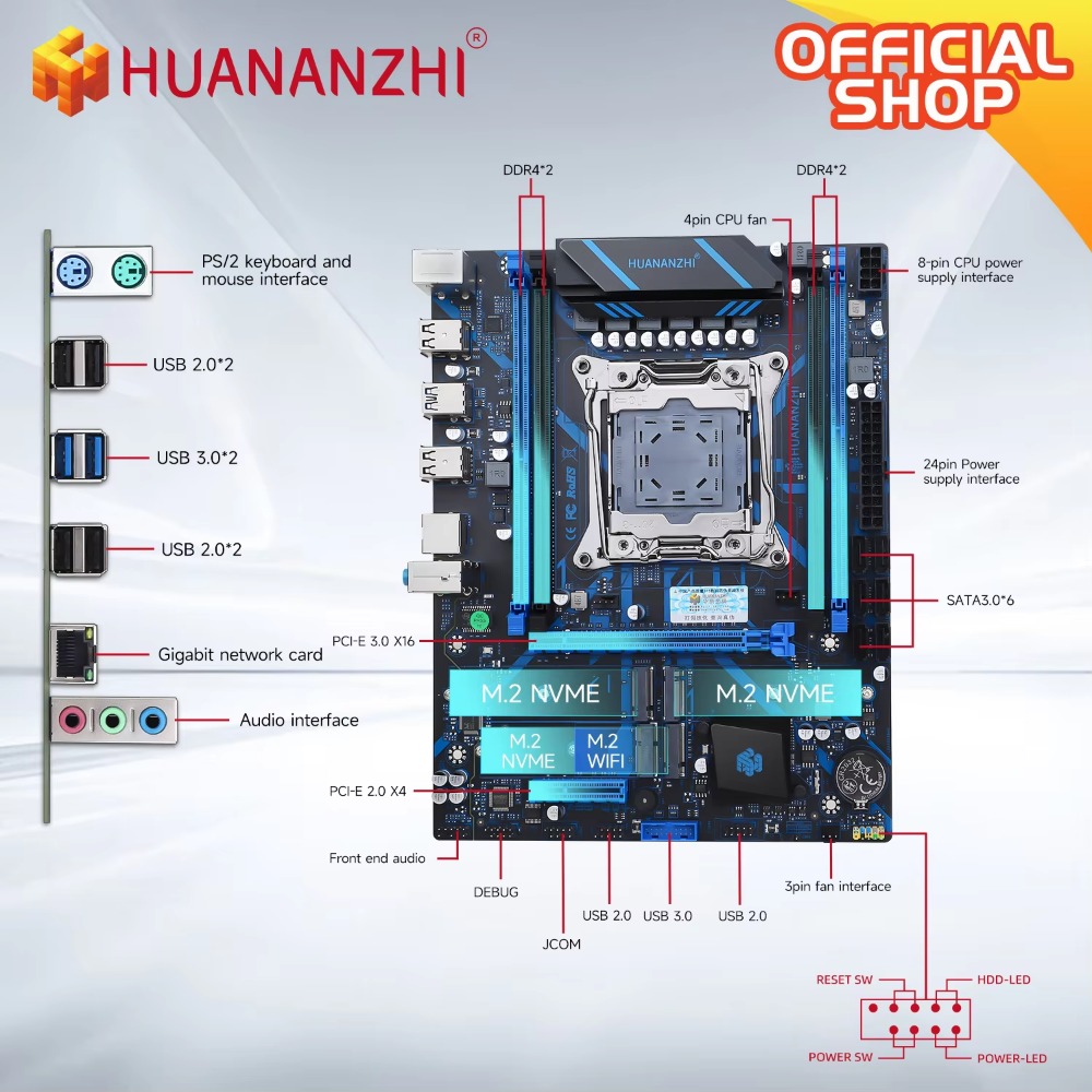 HUANANZHI X99 QD4 LGA 2011-3 X - E5 2696 V3 review and price